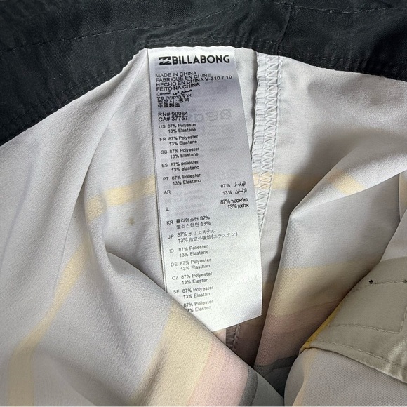 Billabong Men's Multicolor Striped Swim Shorts - Picture 5 of 10